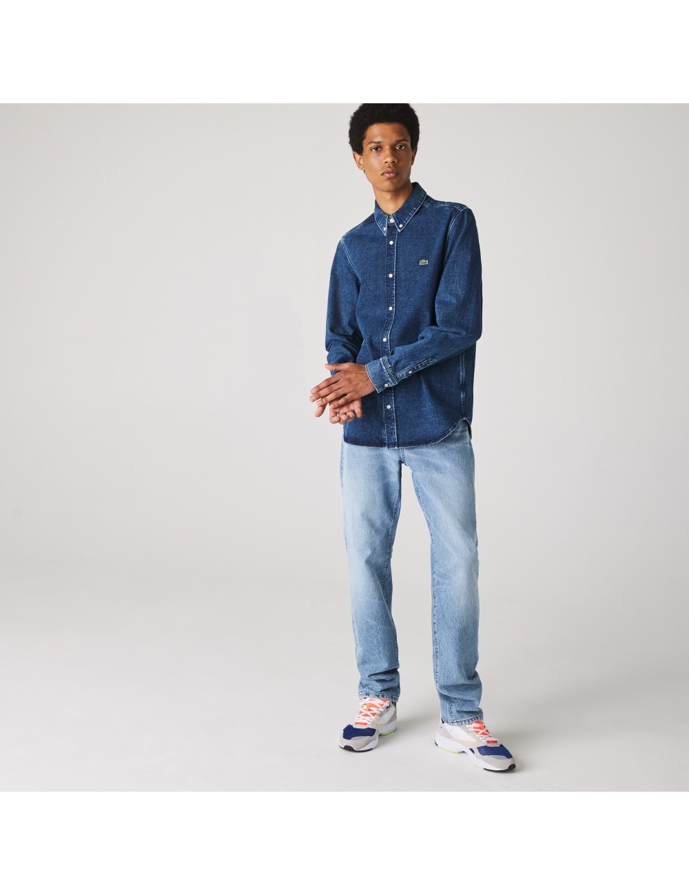 LACOSTE MEN'S DENIM SHIRT