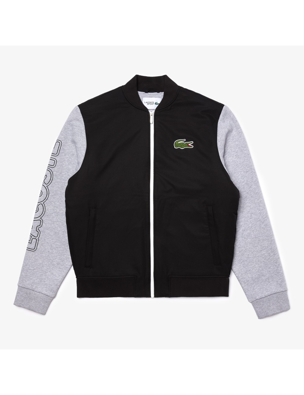 LACOSTE MEN'S BLACK PLUSH JACKET