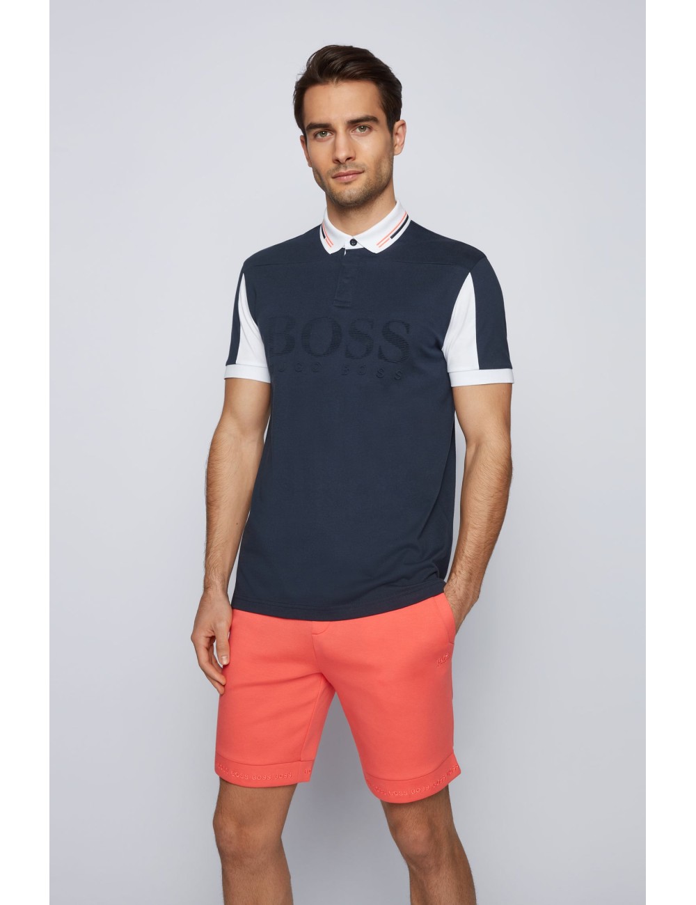 HUGO BOSS PAVEL NAVY BLUE MEN'S POLO SHIRT