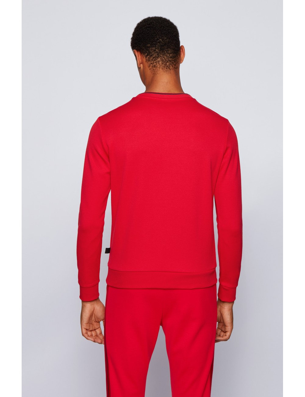 Hugo Boss pulóver vörös pamut ember
