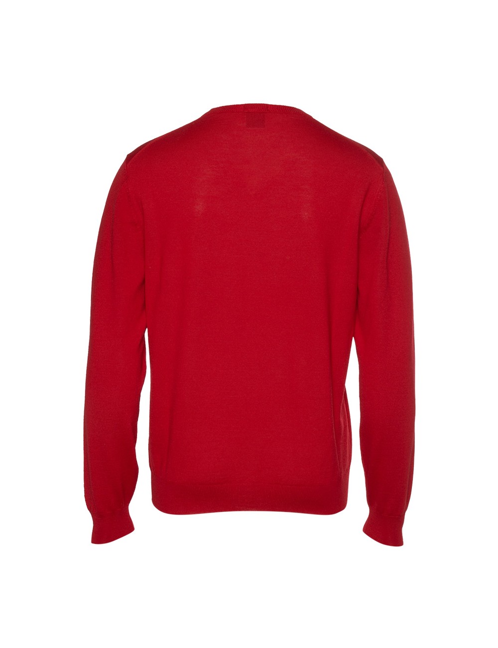 HUGO BOSS MEN'S WOOL RED V-Neck SWEATER