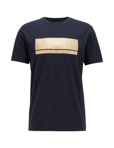 Hugo Boss T -majica moka logotip modra