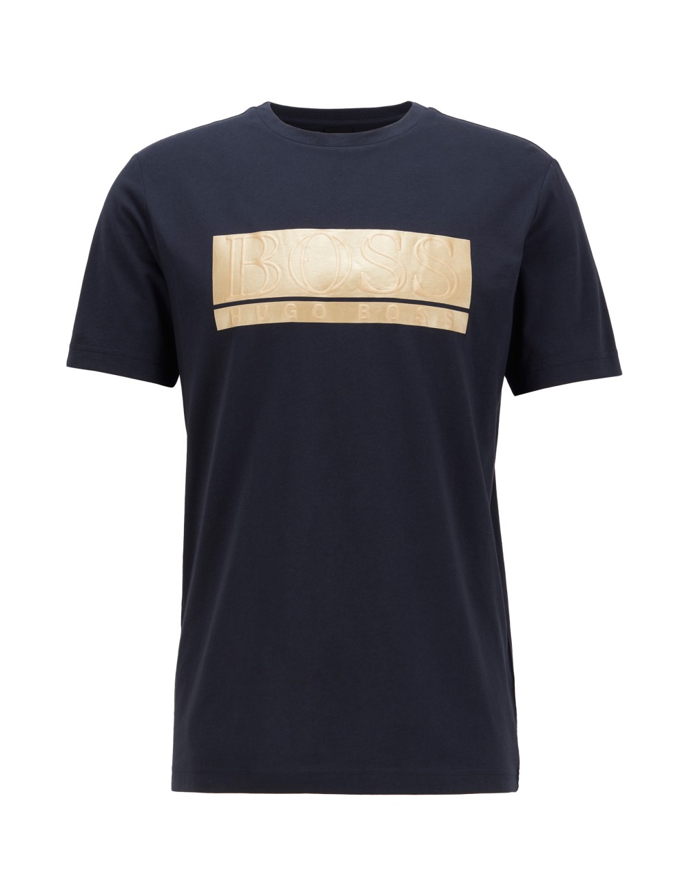 HUGO BOSS MEN'S BLUE LOGO T-SHIRT