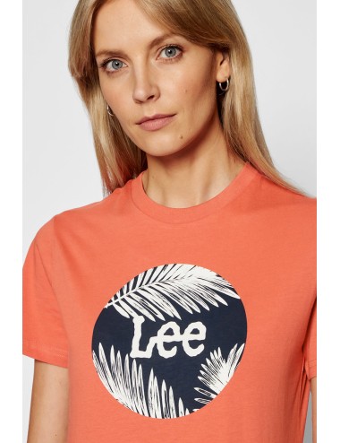 Lee Circle Tee Coral T -Shirt