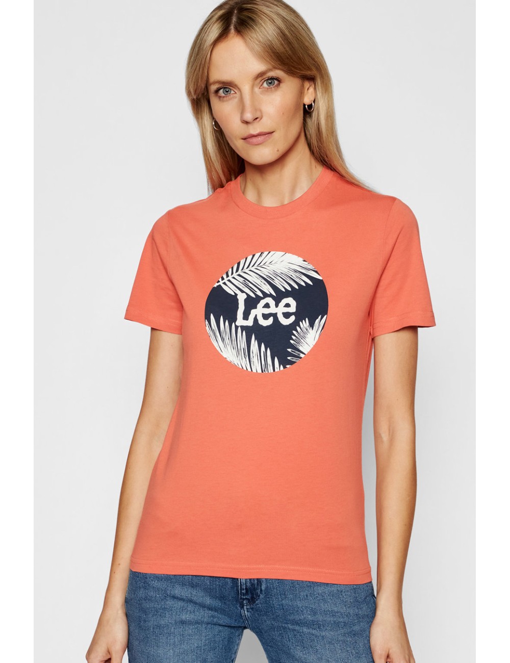 Lee Circle Tee Coral T -Shirt