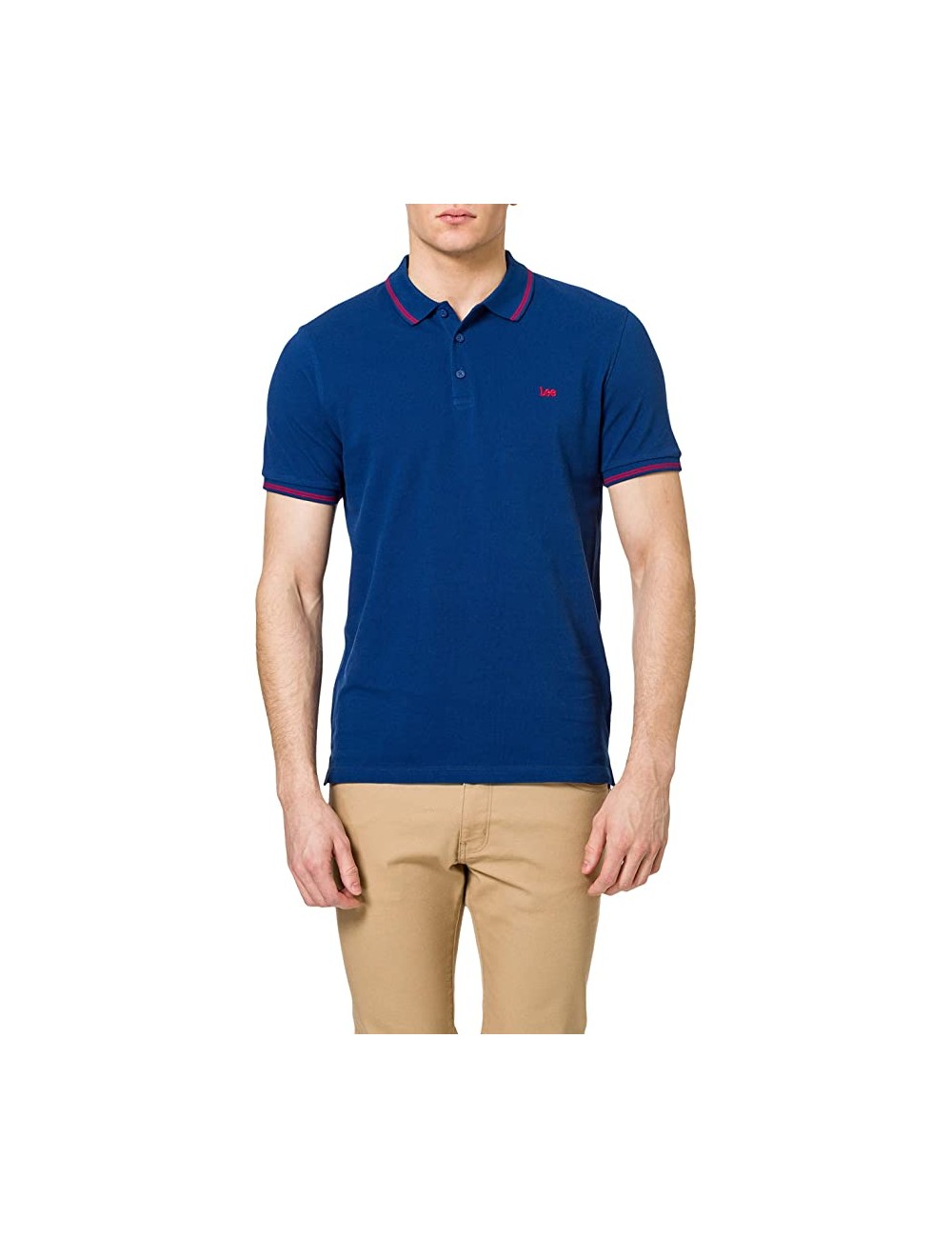 MEN'S POLO SHIRT LEE PIQUE BLUE