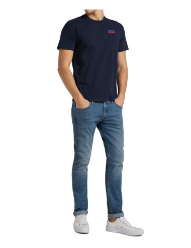 Muki t -majica majice mornarsko plavi logotip