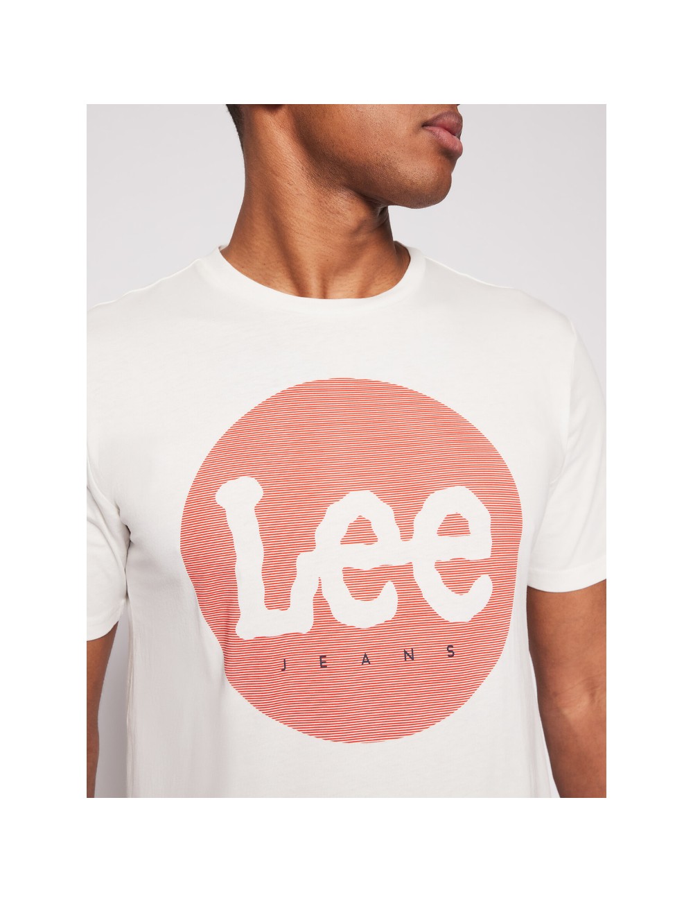 Lee Circle Tee White Man T -phirt