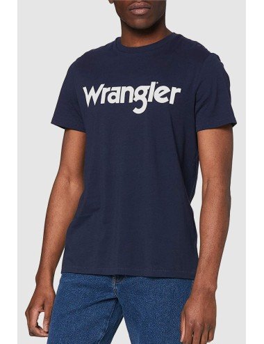 Wrangler Men's T -piró tee kék logó