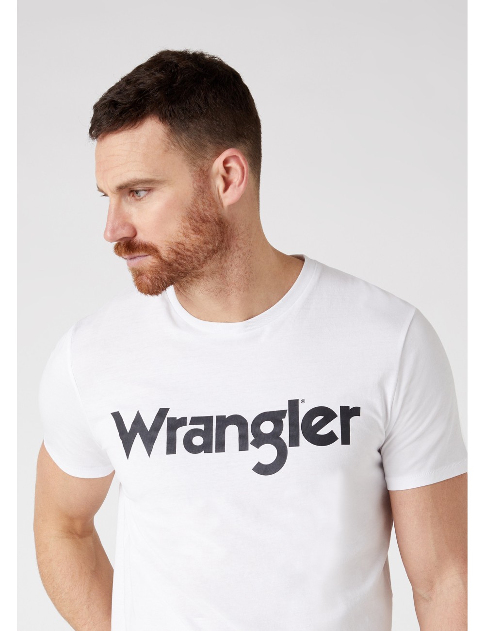 MEN'S T-SHIRT WRANGLER LOGO TEE WHITE