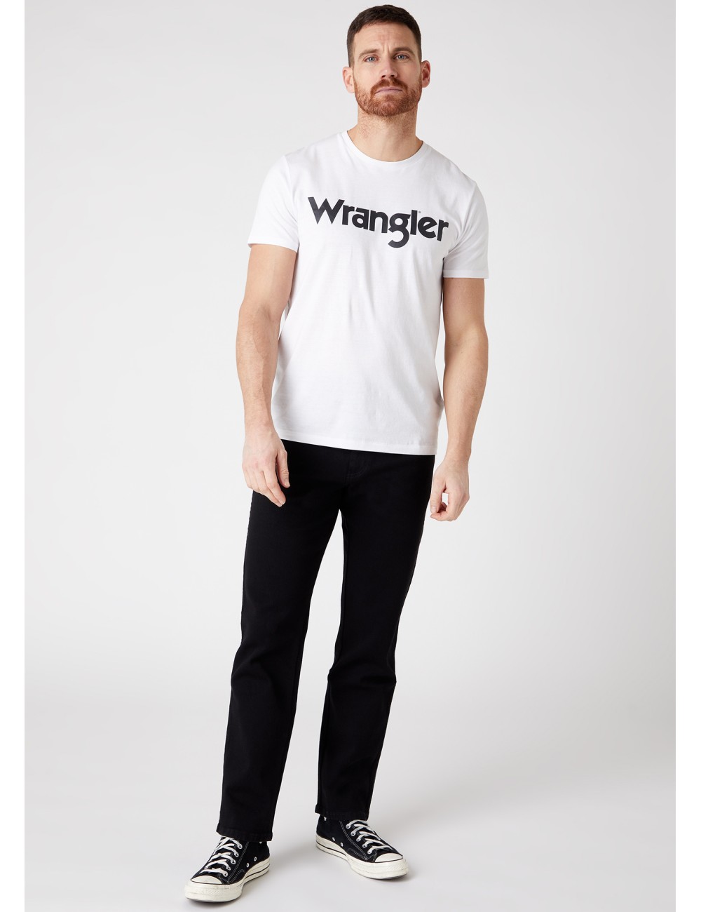 MEN'S T-SHIRT WRANGLER LOGO TEE WHITE