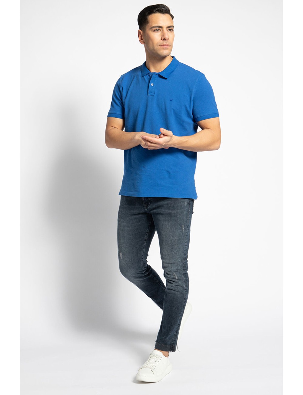 POLO HOMBRE WRANGLER SS POLO AZUL