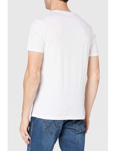 Wrangler SS Jeans Team Tee White T -Shirt
