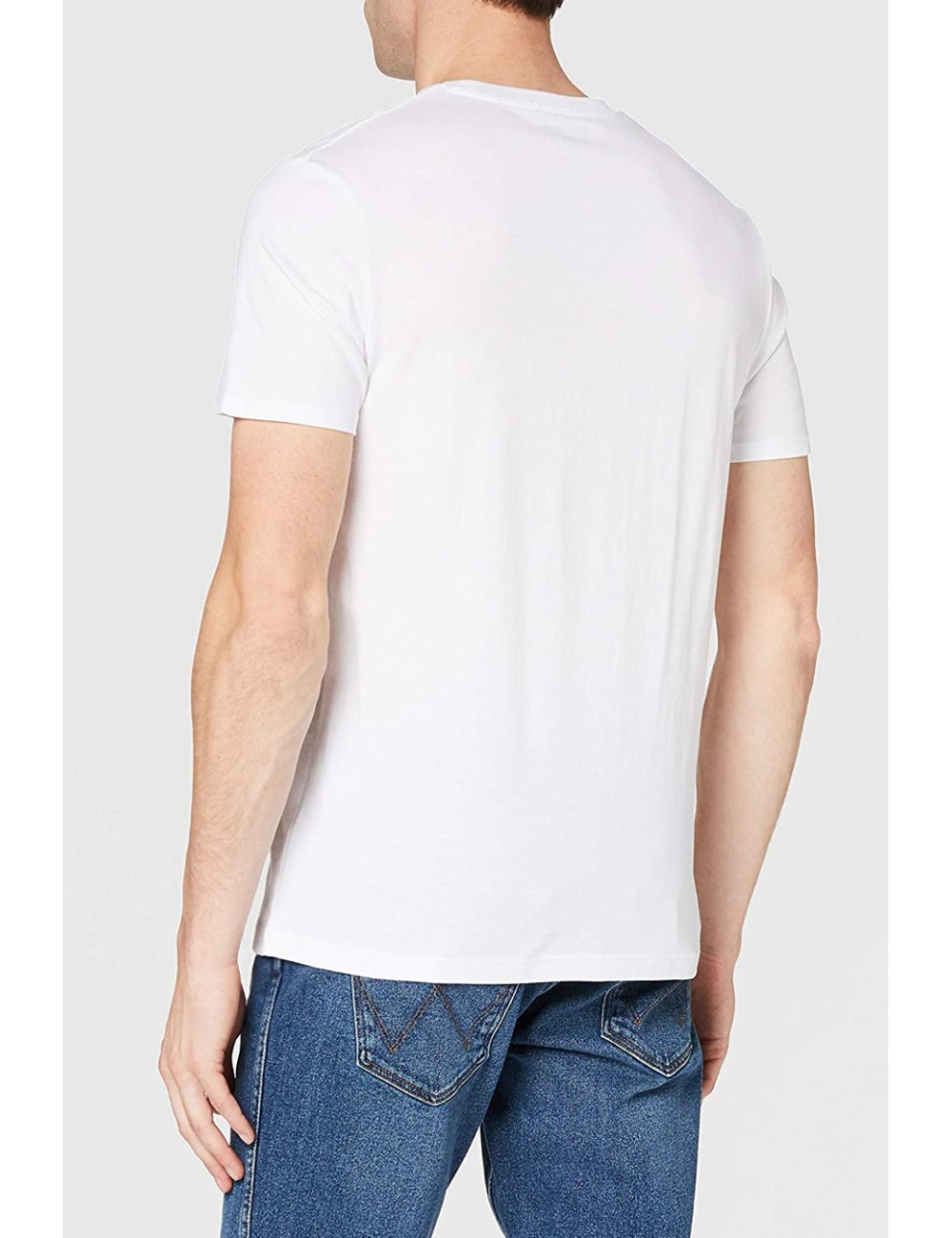 Wrangler SS Jeans Team Tee White T -Shirt
