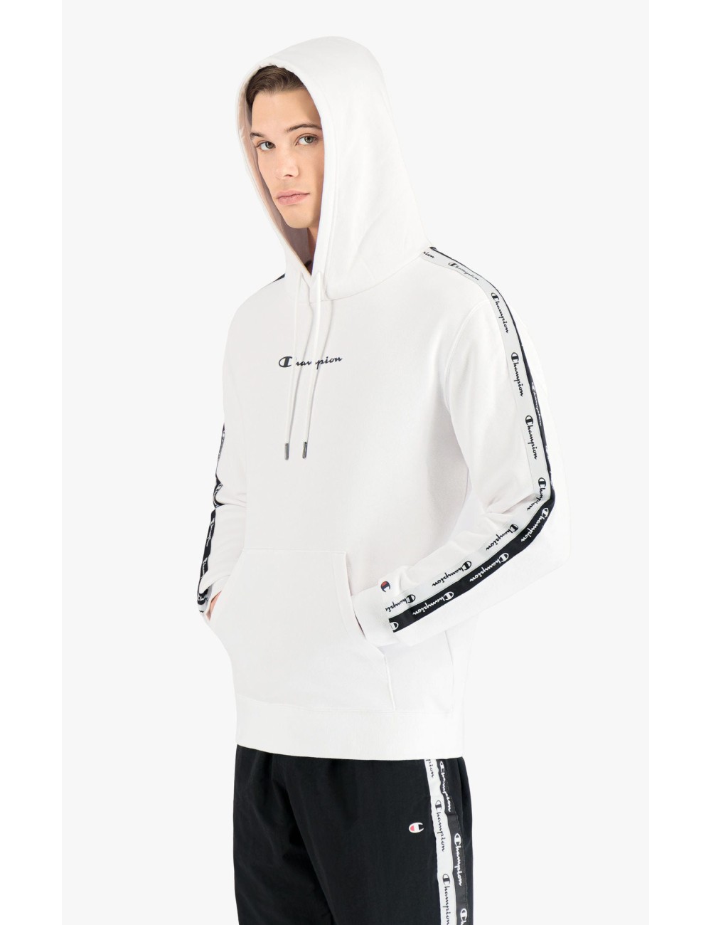 SUDADERA HOMBRE CHAMPION BLANCO