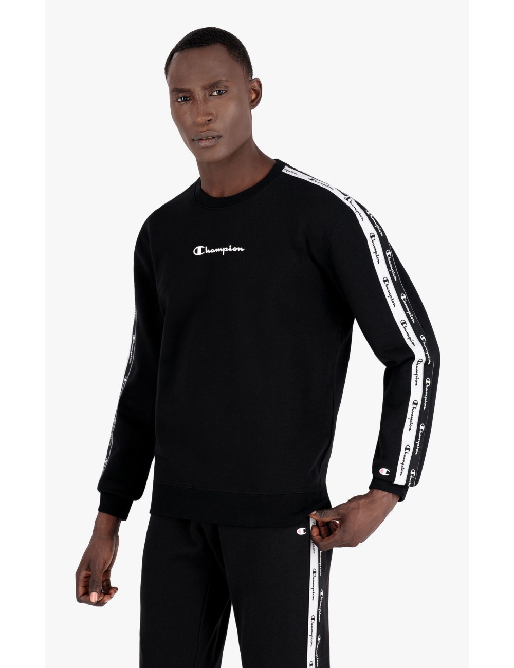 SUDADERA HOMBRE CHAMPION NEGRO