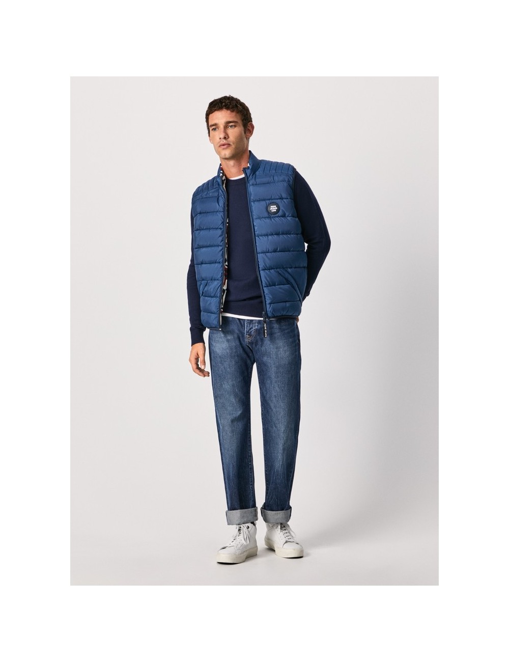 PEPE JEANS HEINRICH MEN'S BLUE VEST