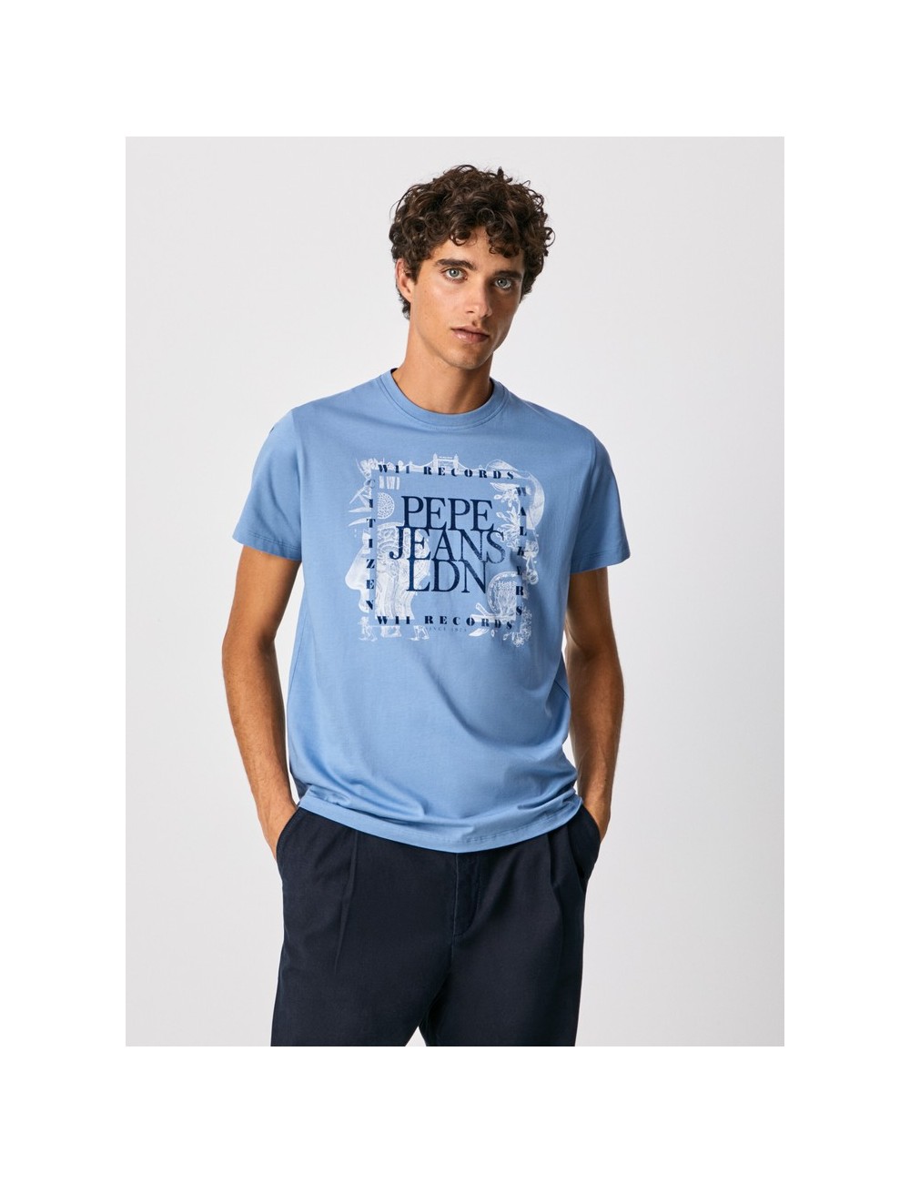 PEPE JEANS STEVE BLUE MEN'S T-SHIRT