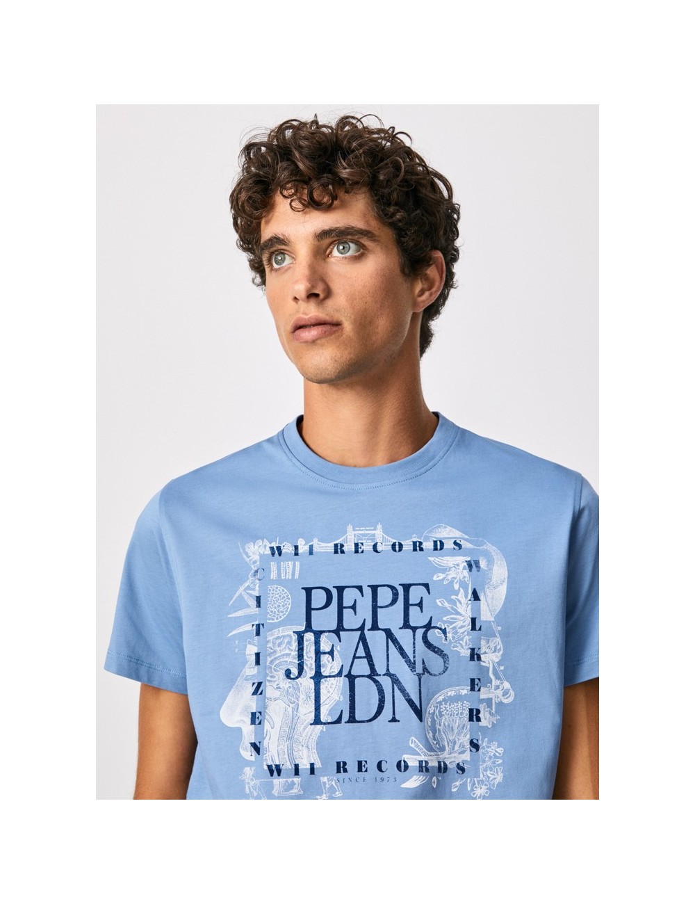 PEPE JEANS STEVE BLUE MEN'S T-SHIRT