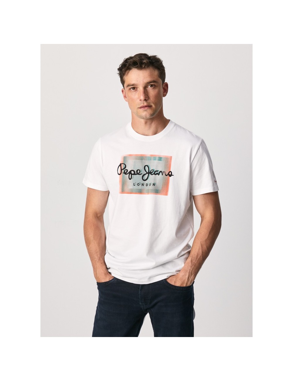 PEPE JEANS WESLEY WHITE MEN'S T-SHIRT