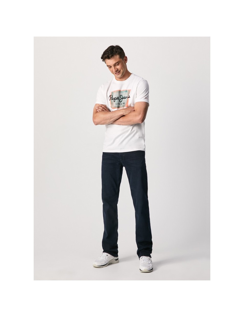 PEPE JEANS WESLEY WHITE MEN'S T-SHIRT