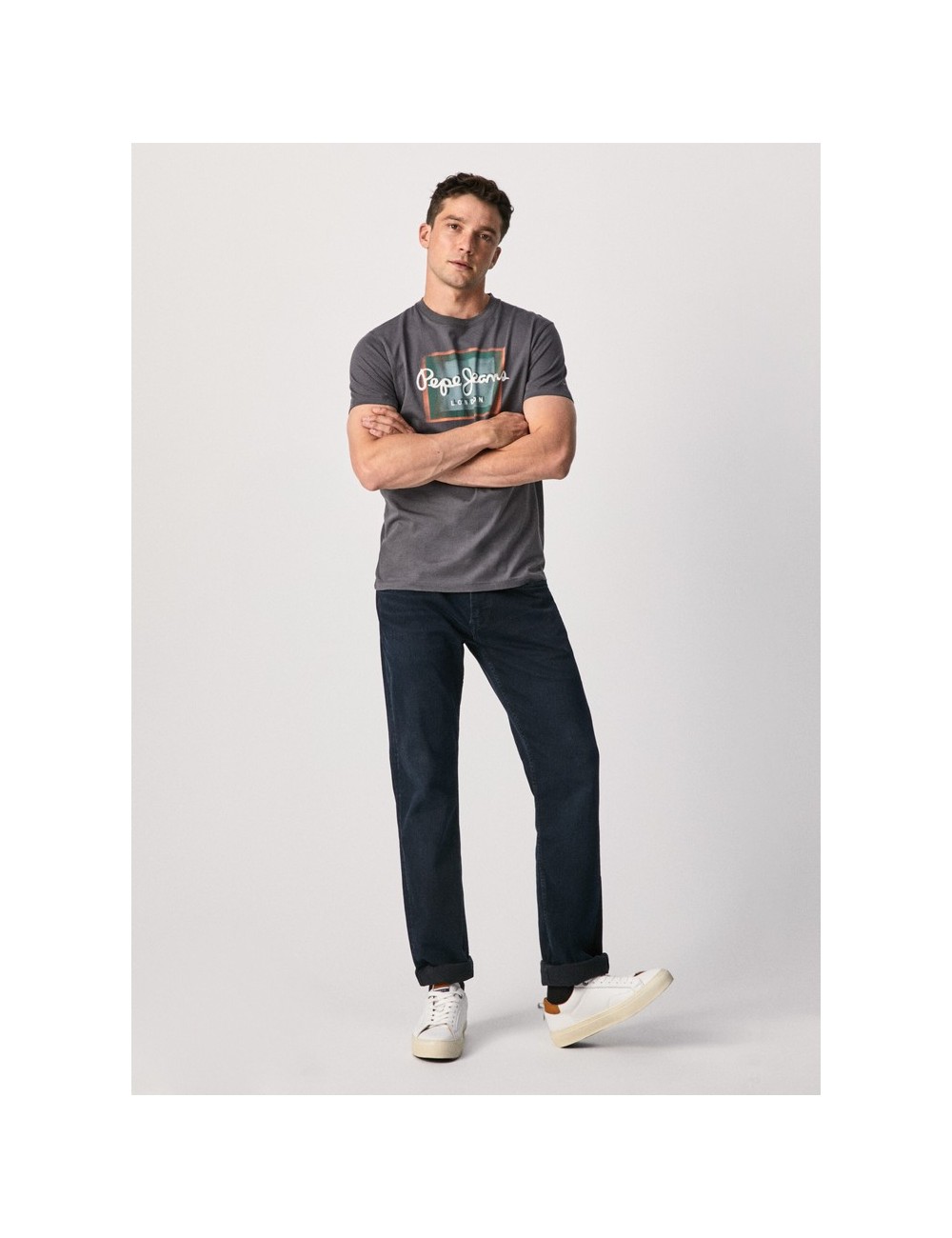 PEPE JEANS WESLEY GRAY MEN'S T-SHIRT