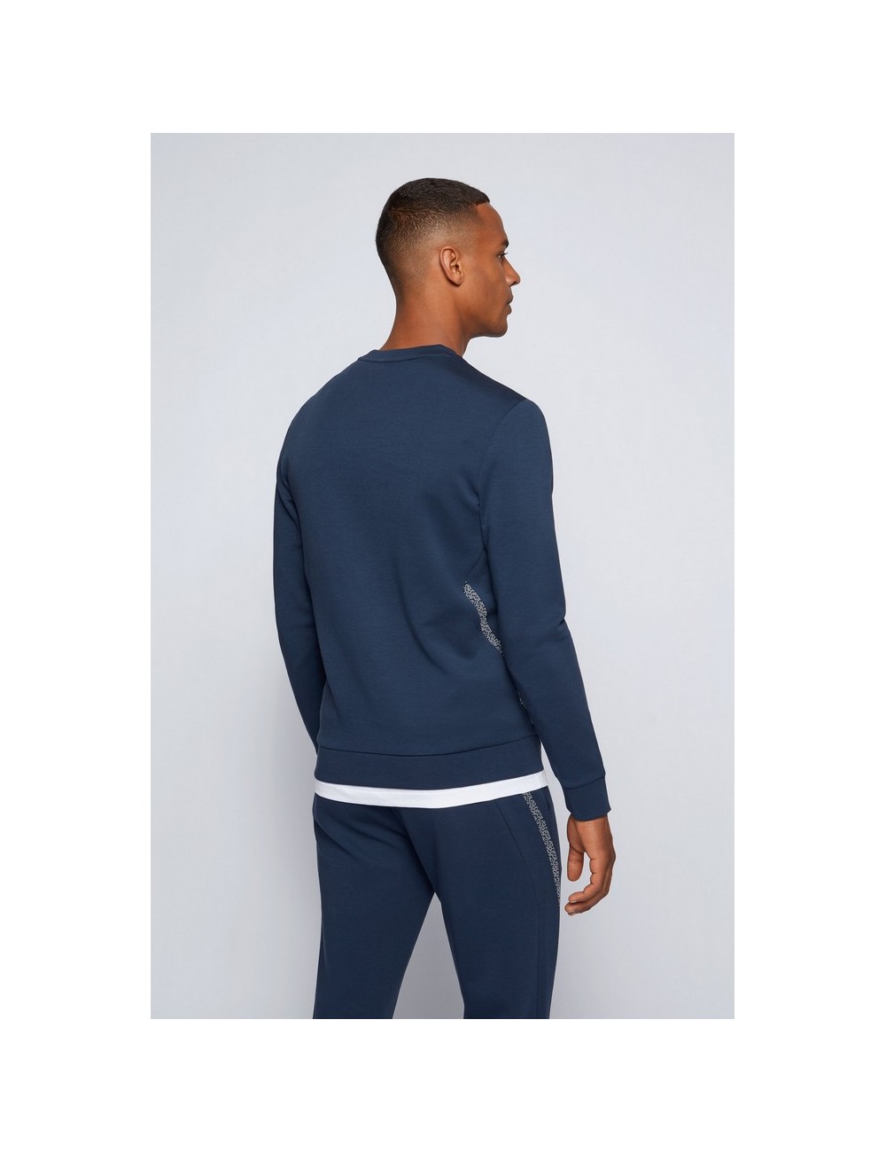 HUGO BOSS SALBO ICONIC BLUE MEN'S SWEATSHIRT