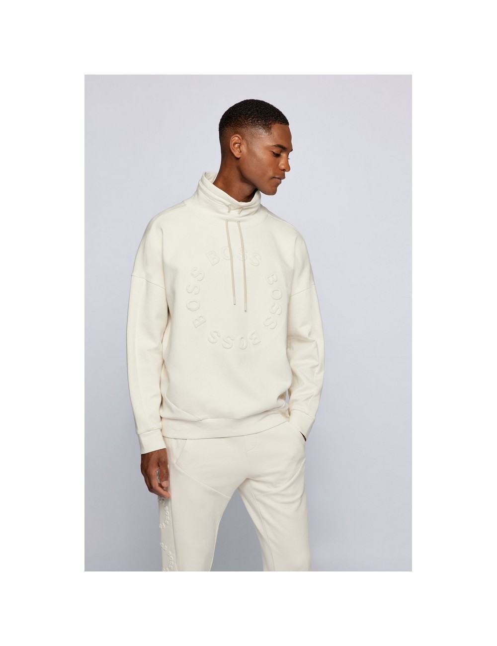 SUDADERA HOMBRE HUGO BOSS SWEAT CIRCLE BLANCO