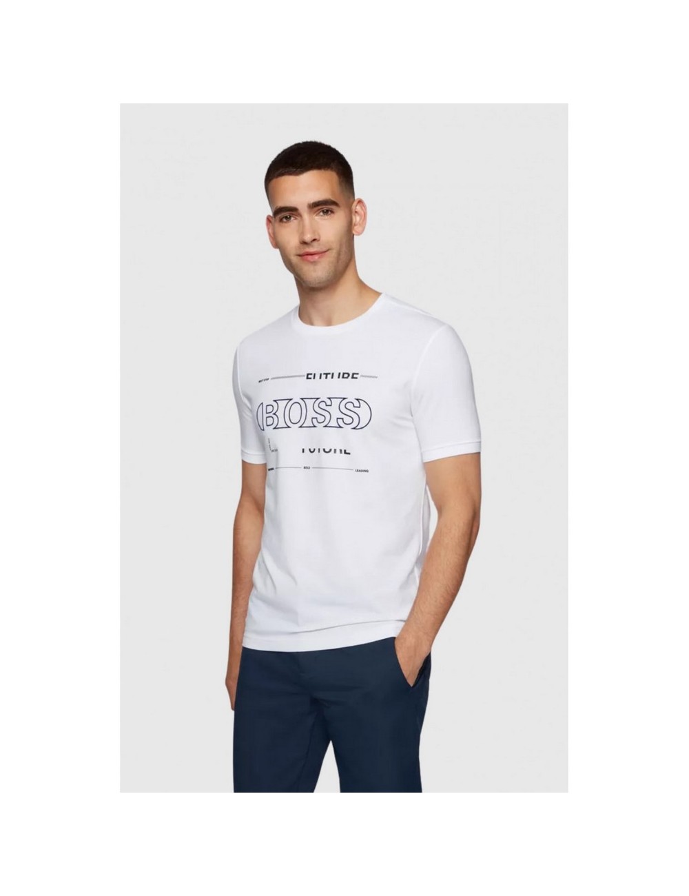 MEN'S T-SHIRT HUGO BOSS TEE 2 WHITE