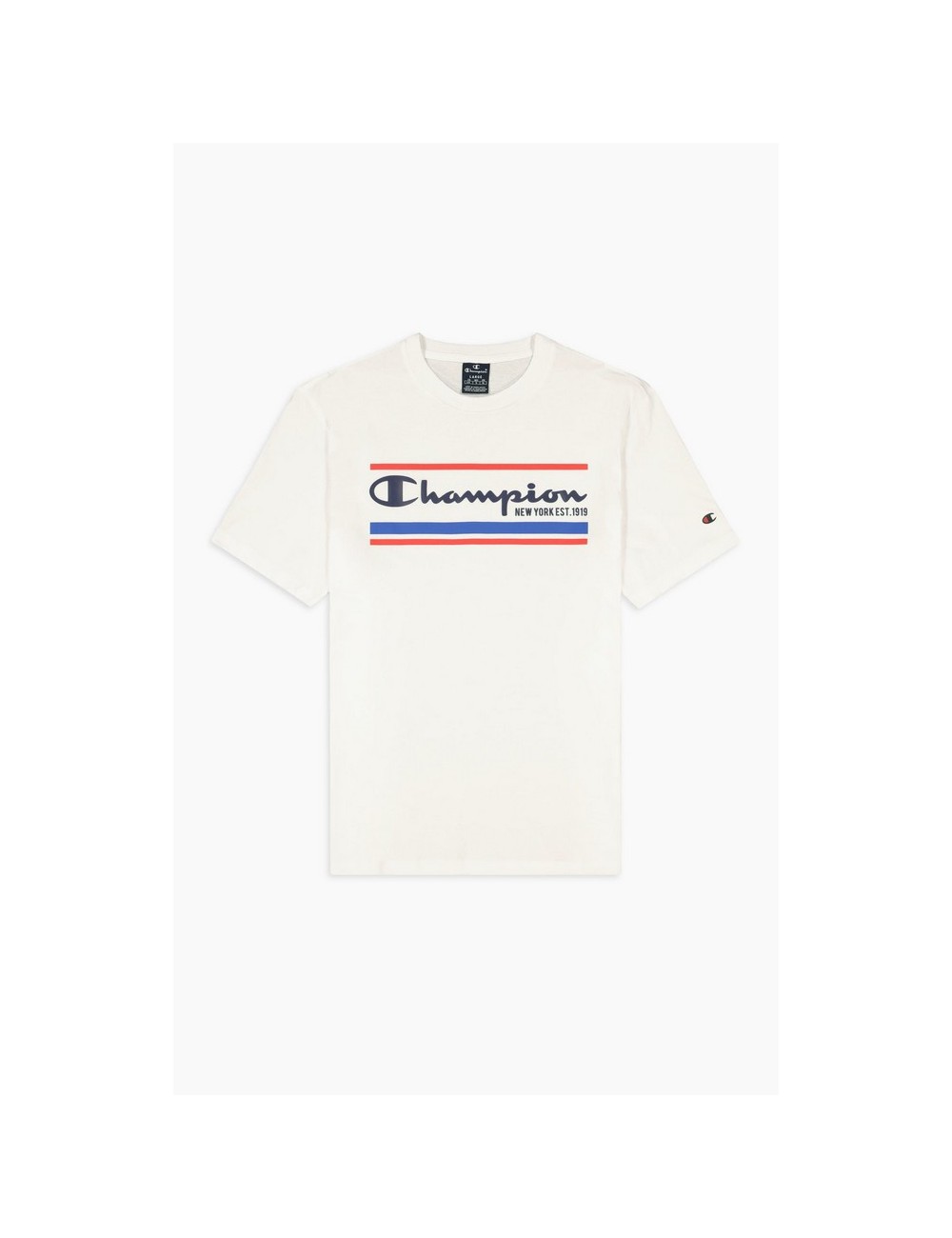 MEN'S T-SHIRT CHAMPION SCRIPT LOGO WHITE