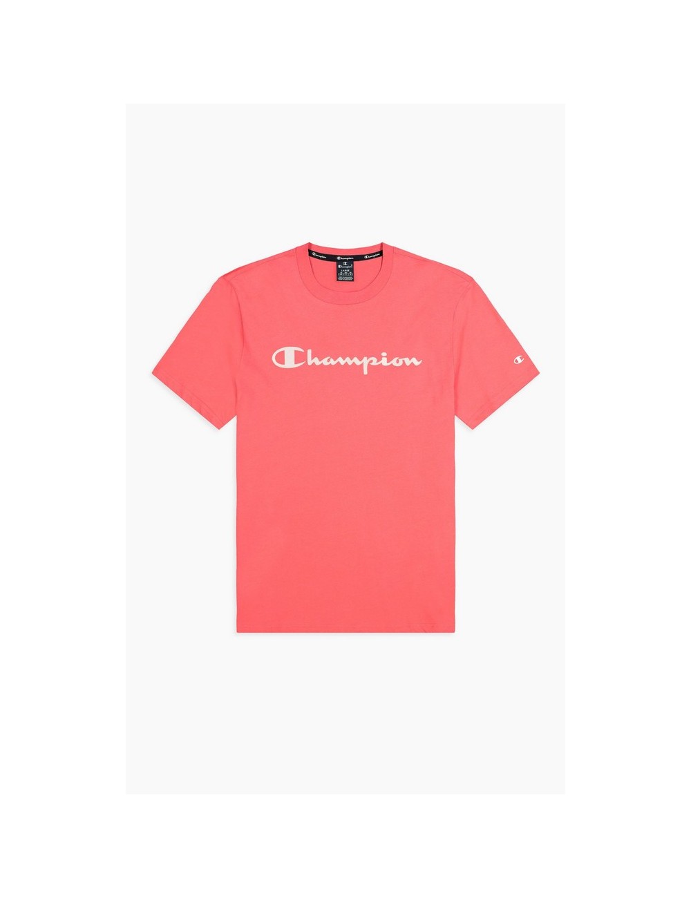 CAMISETA HOMBRE CHAMPION SCRIPT LOGO ROSA