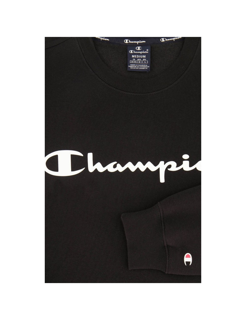 SUDADERA HOMBRE CHAMPION NEGRO