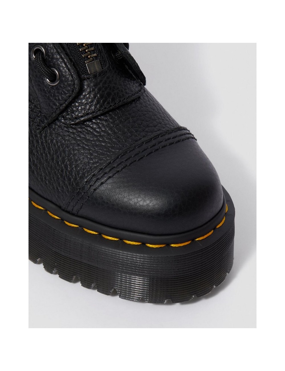 DR MARTENS SINCLAIR MILLED NAPPA LEATHER PLATFORM BOOTS