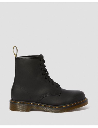 DR MARTENS 1460 GREASY BLACK BOOTS