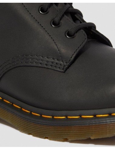 DR MARTENS 1460 GREASY BLACK BOOTS