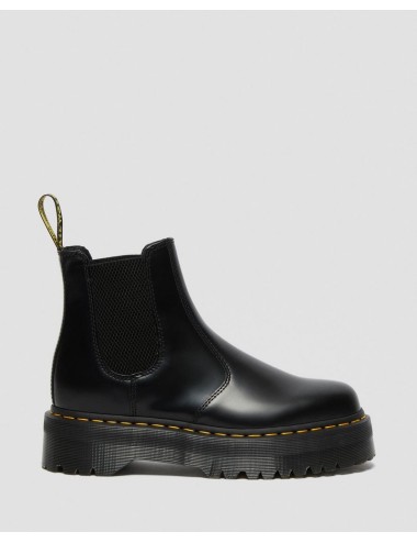 DR MARTENS 2976 QUAD SMOOTH LEATHER PLATFORM CHELSEA BOOTS