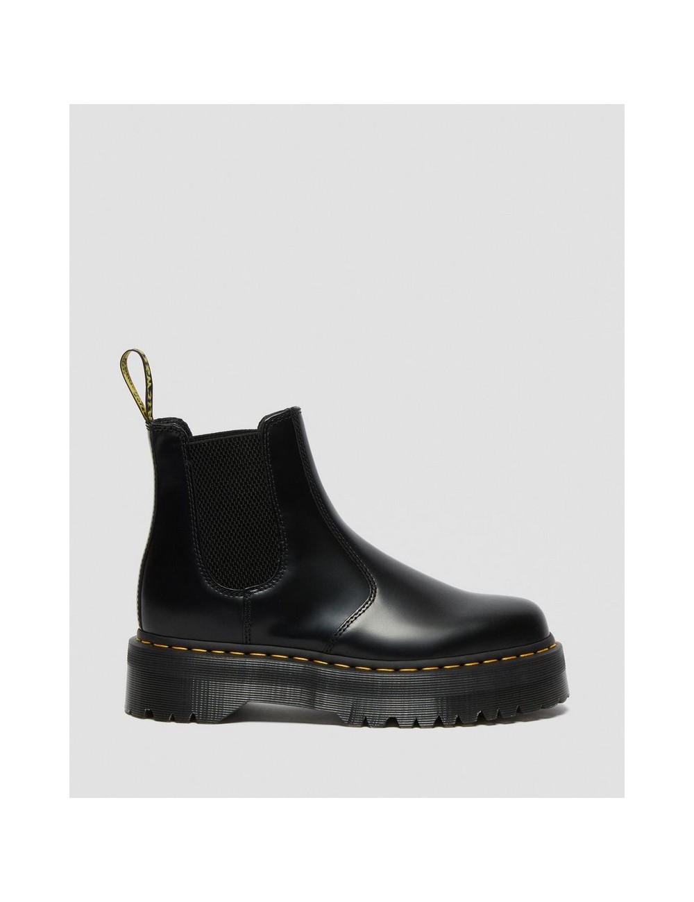 BOTAS UNISEX DR MARTENS 2976 QUAD POLISHED SMOOTH BLACK