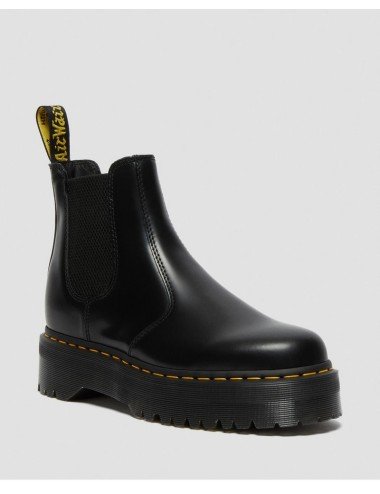 BOTAS UNISEX DR MARTENS 2976 QUAD POLISHED SMOOTH BLACK