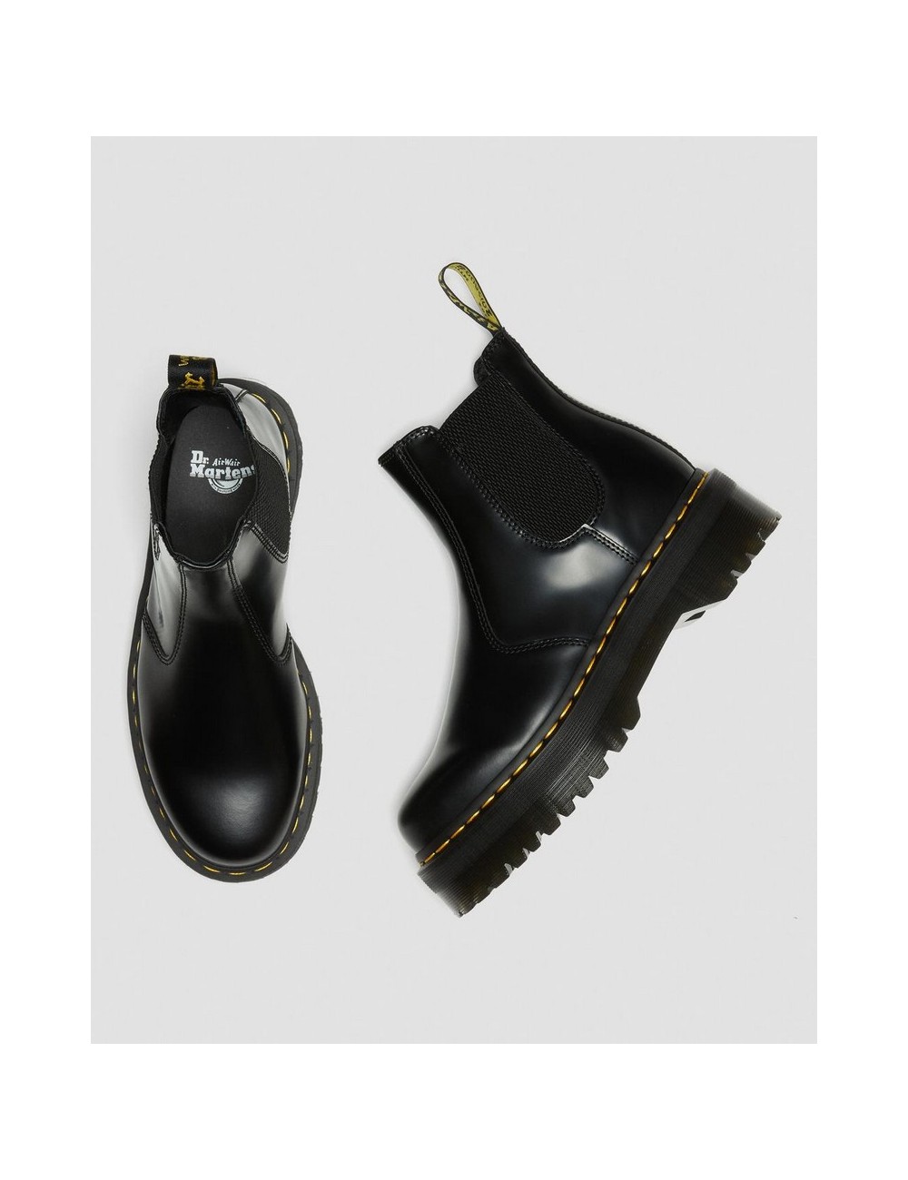 Unisex dr. Martens cizme 2976 quad polirani glatka crna