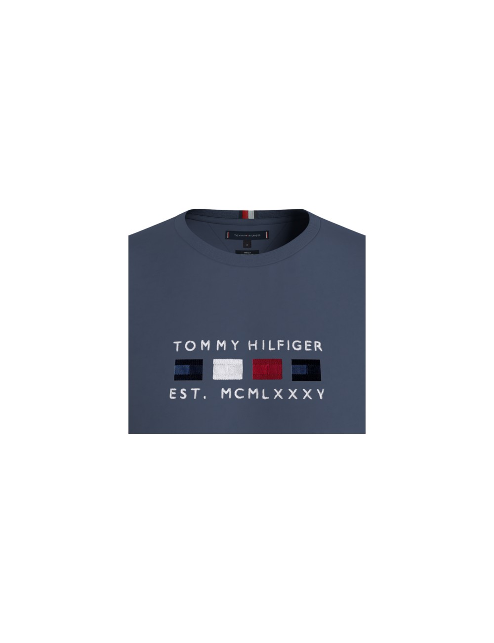 TOMMY HILFIGER INDIGO BLUE MEN'S T-SHIRT