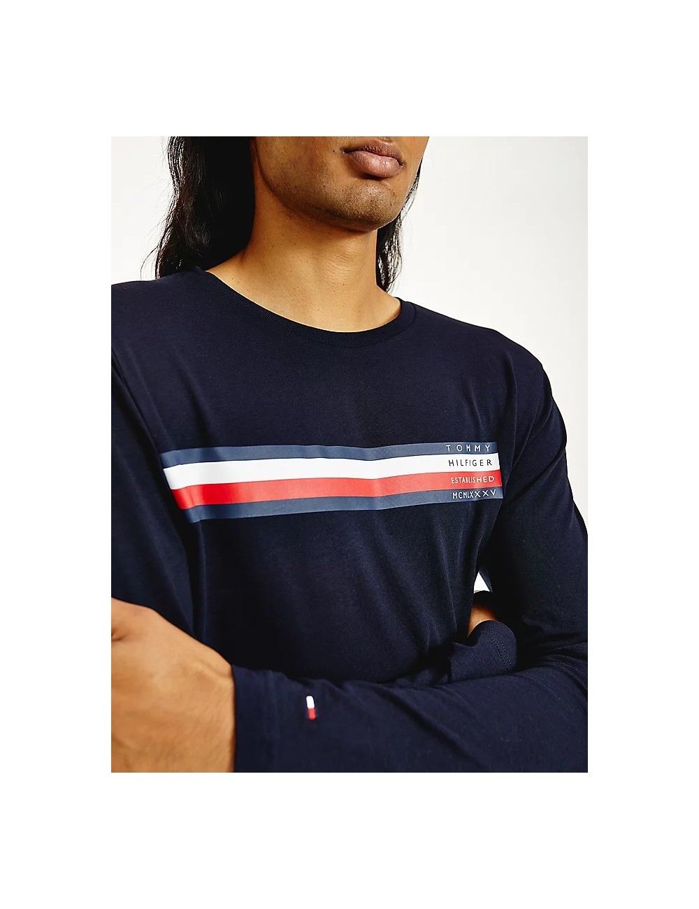 Tommy Hilfiger barba?i t -thirt albastru bleumarin