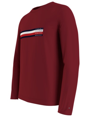 Tommy Hilfiger mukarci t -majica Bordeaux