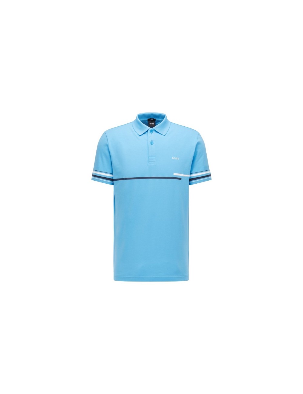 HUGO BOSS PAULE 3 BLUE MEN'S POLO SHIRT