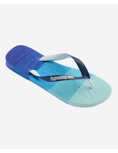 HAVAIANAS TOP LOGOMANIA GRADIENT BLUE FLIP FLOPS