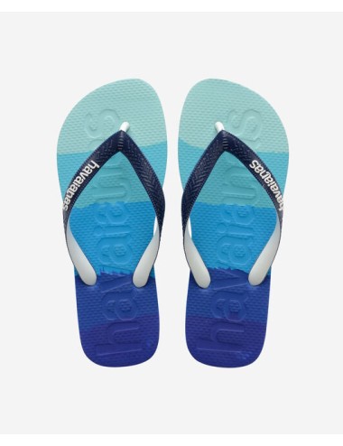 HAVAIANAS TOP LOGOMANIA GRADIENT BLUE FLIP FLOPS