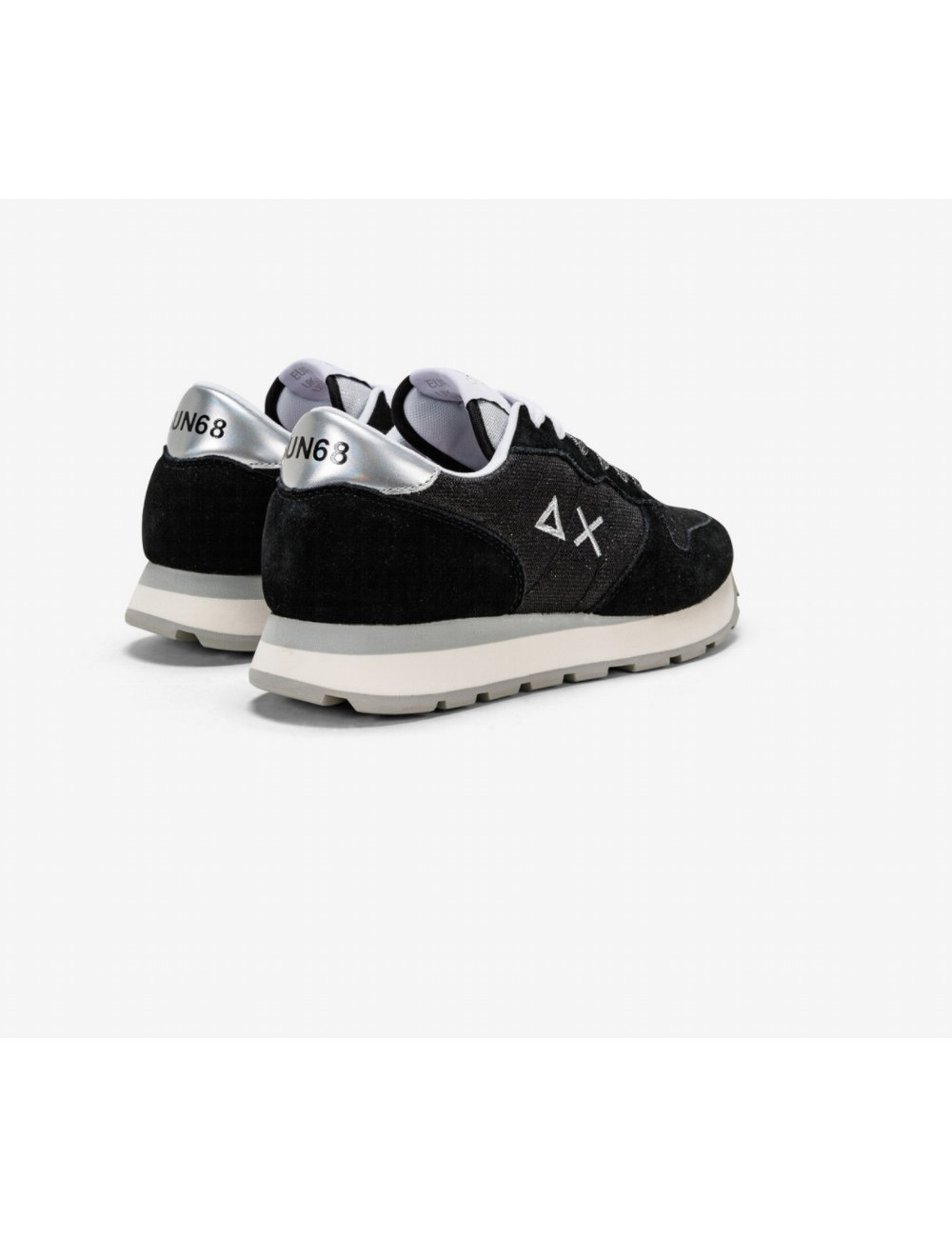 SNEAKERS MUJER SUN 68 ALLY GLITTER MESH NEGRO