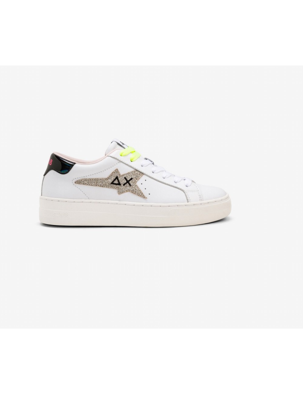 SNEAKERS MUJER SUN 68 BETTY BLANCO Y PLATA