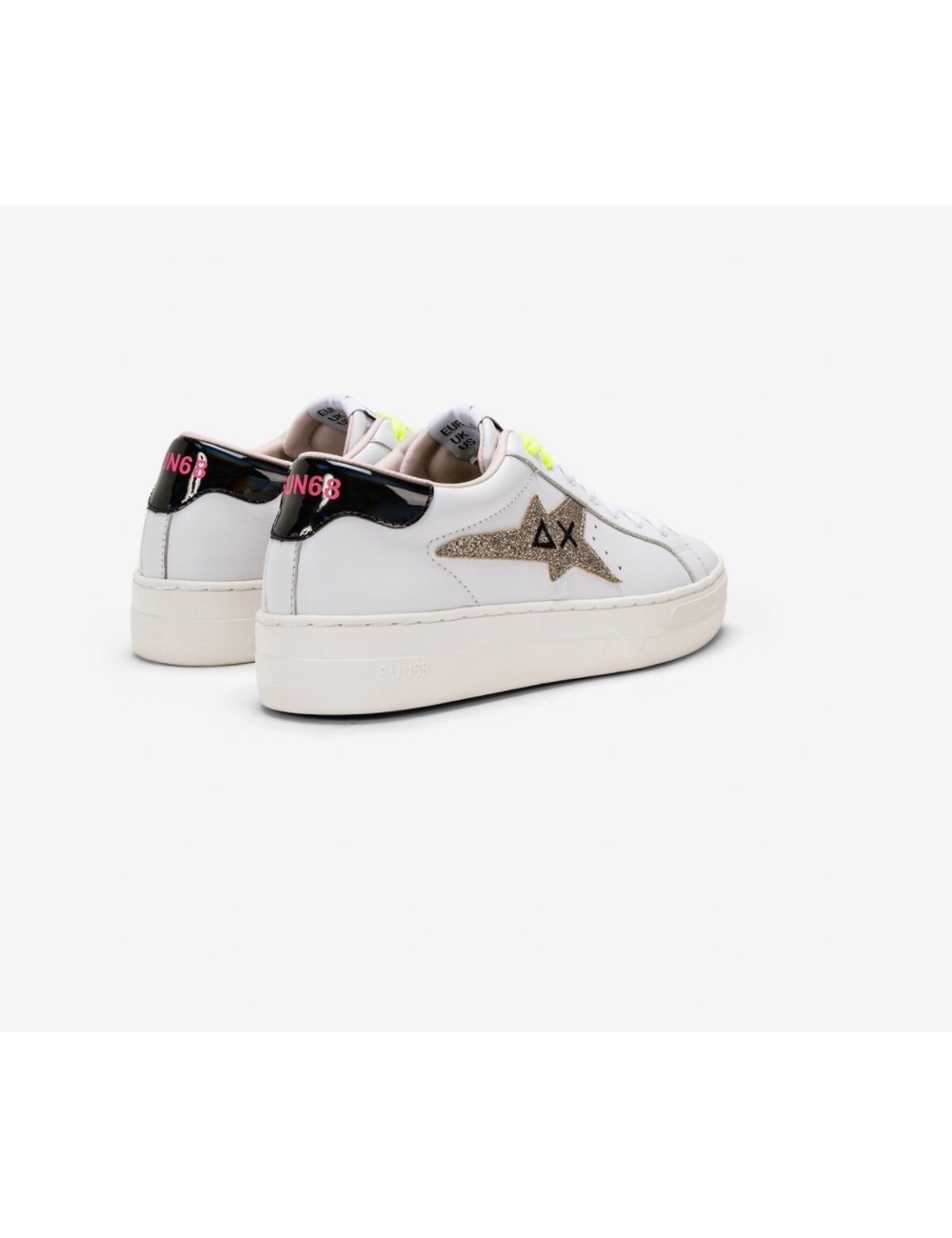 SNEAKERS MUJER SUN 68 BETTY BLANCO Y PLATA