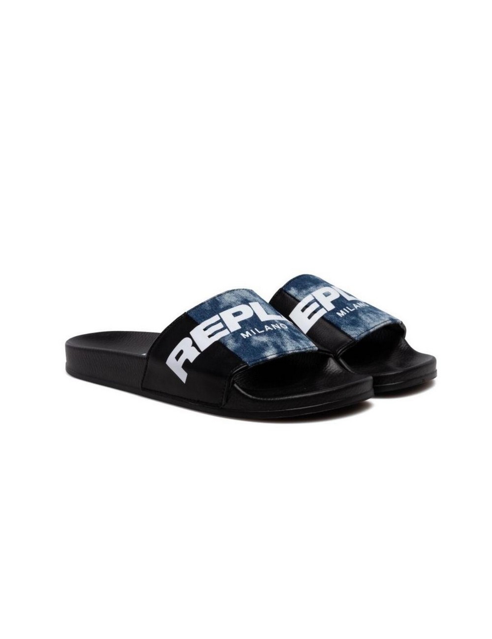 CHANCLAS HOMBRE REPLAY UP DENIM BLACK