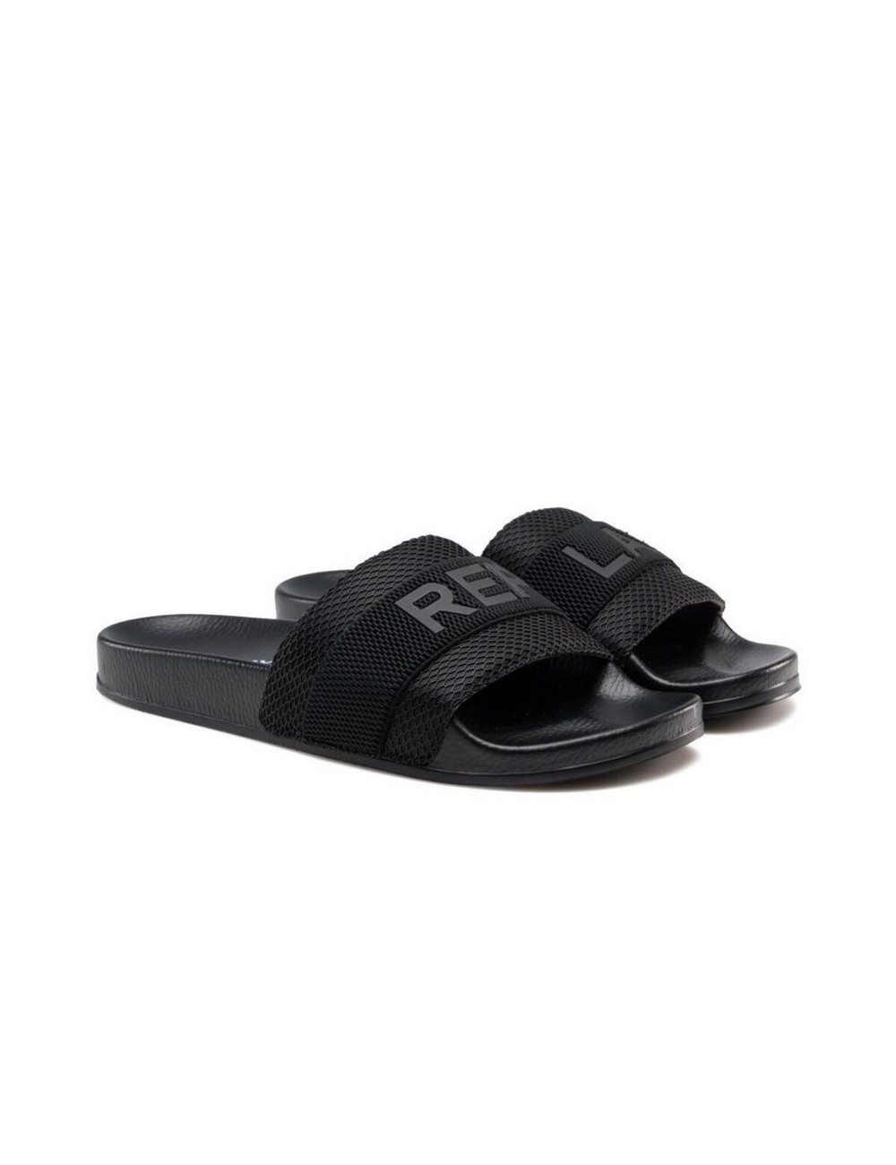 REPLAY UP NETWORK BLACK MEN'S FLIP-FLOPS